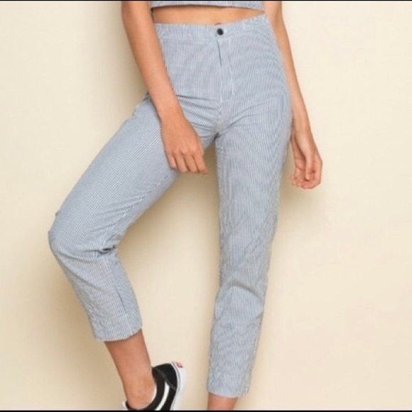 *DONATING THIS SUNDAY* ✰Brandy Melville Tilden Blue Pants ✰ - Picture 1 of 4